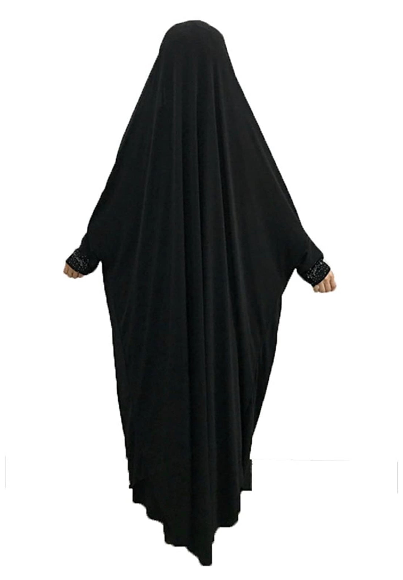 EMPIRE Women's One-piece Prayer Dress Muslim Abaya- Black